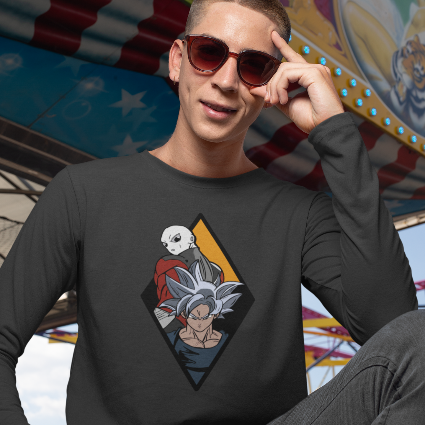 Men goku the supremo graphic printed full sleeve T-Shirt