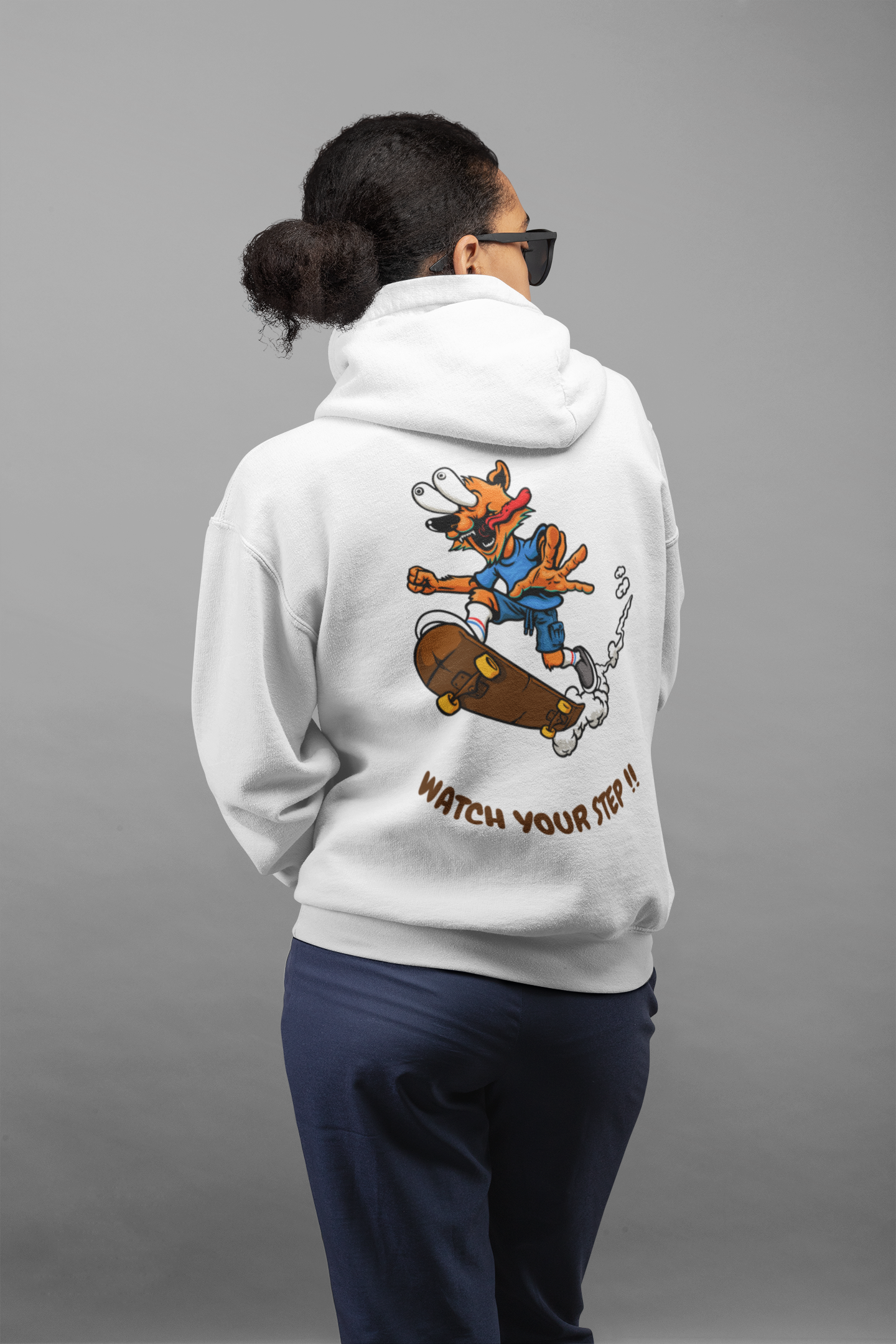 rey graphic back printed hoodie